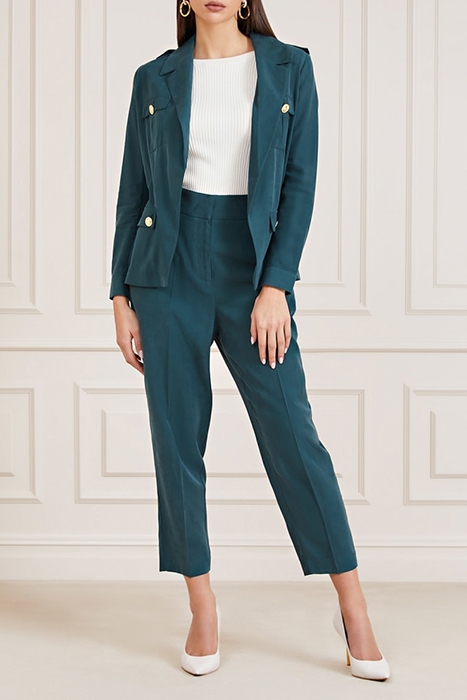 MARCIANO BY GUESS MALIKA PANT CHENILLE FORMAL GREEN 1