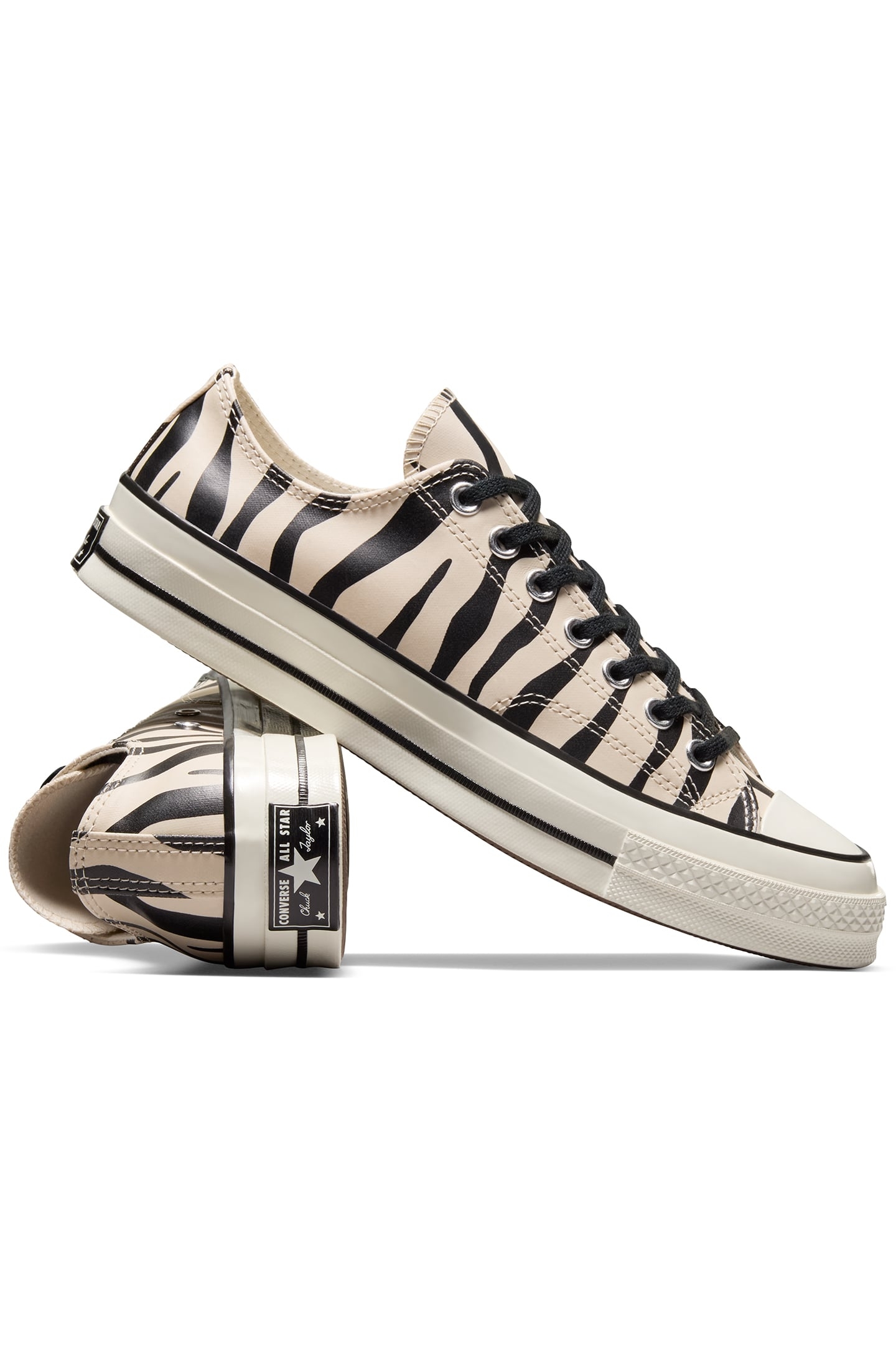 CHUCK 70 GLOW-IN-THE-DARK ZEBRA PRINT LIGHT DUNE/BLACK/EGRET 5