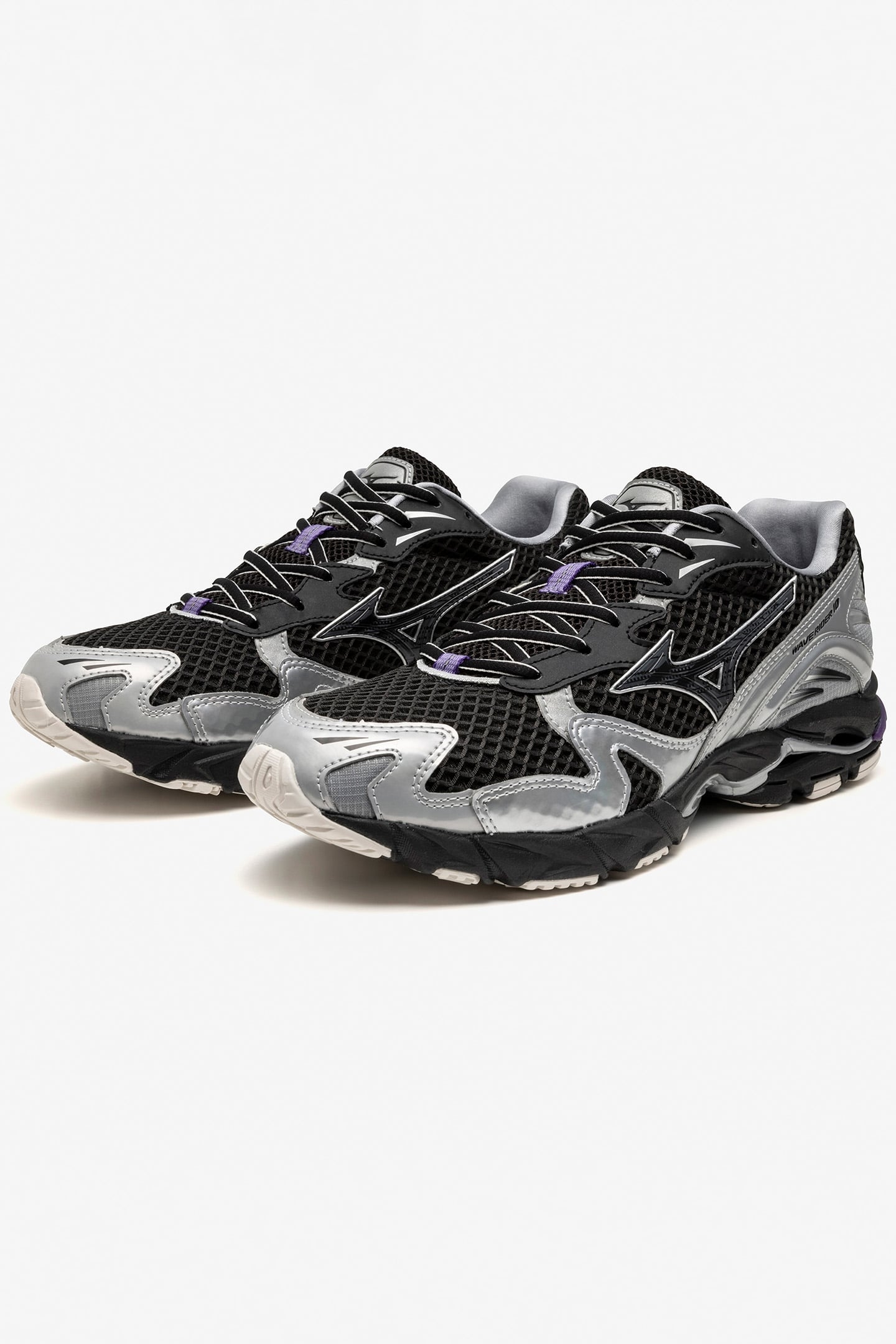 UNISEX SHOE WAVE RIDER 10 BLACK/BLACK SAND/PURPLE HAZE 2