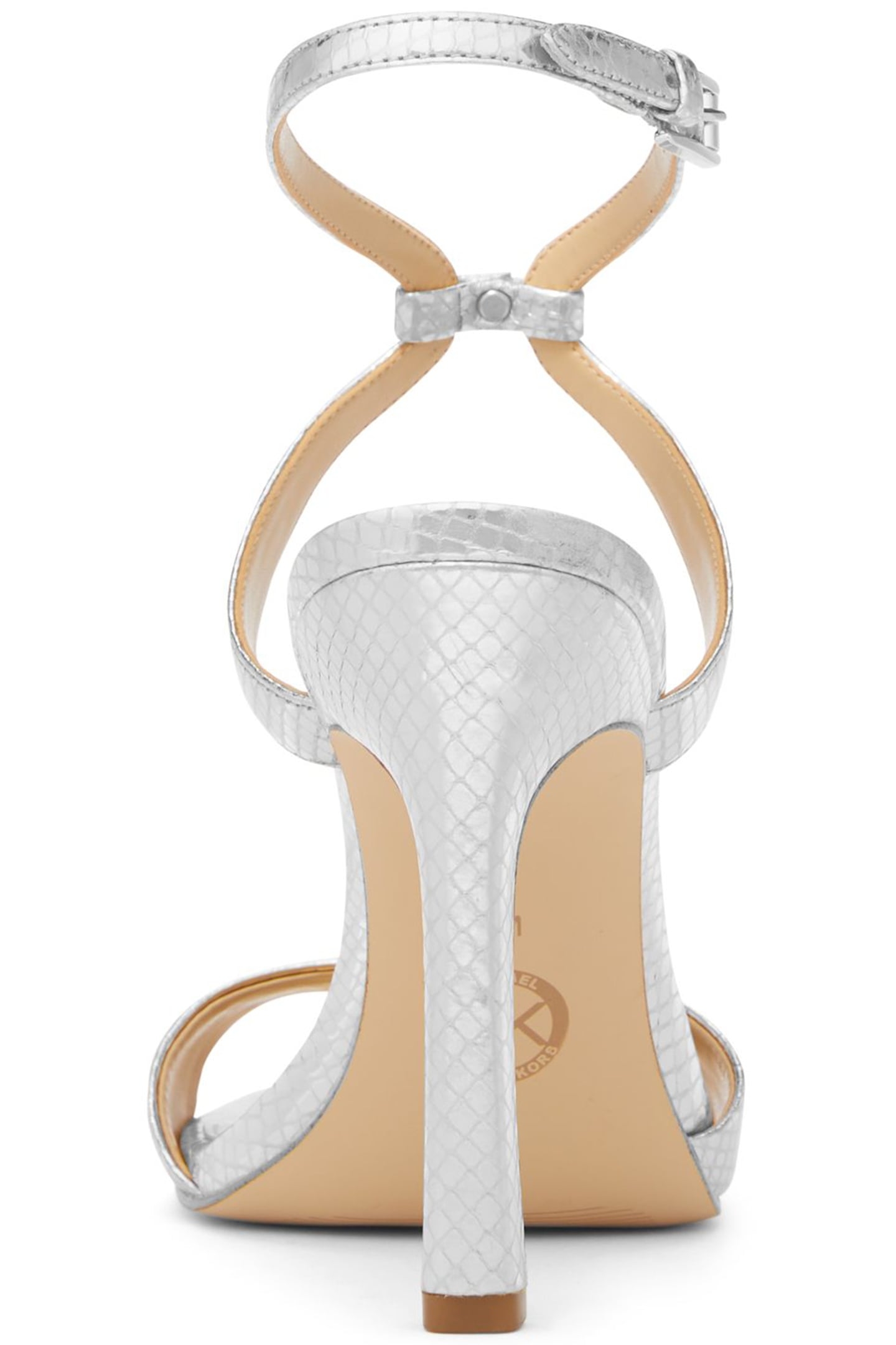 AMARA HIGH HEELED SANDAL IN SILVER 4