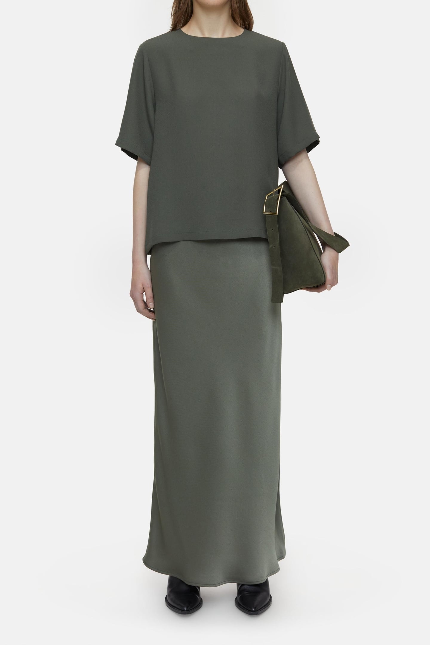 BIAS SKIRT GREEN WEED 3