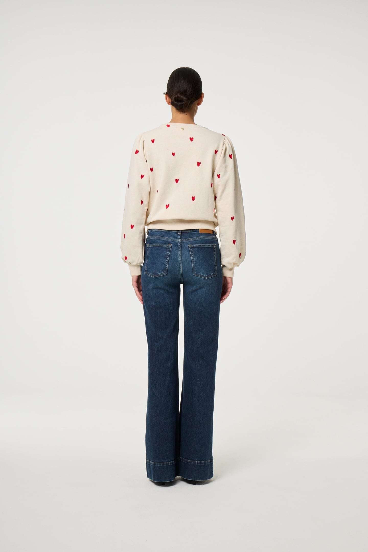 DINA SWEATER OATMEAL / DISCO RED 3