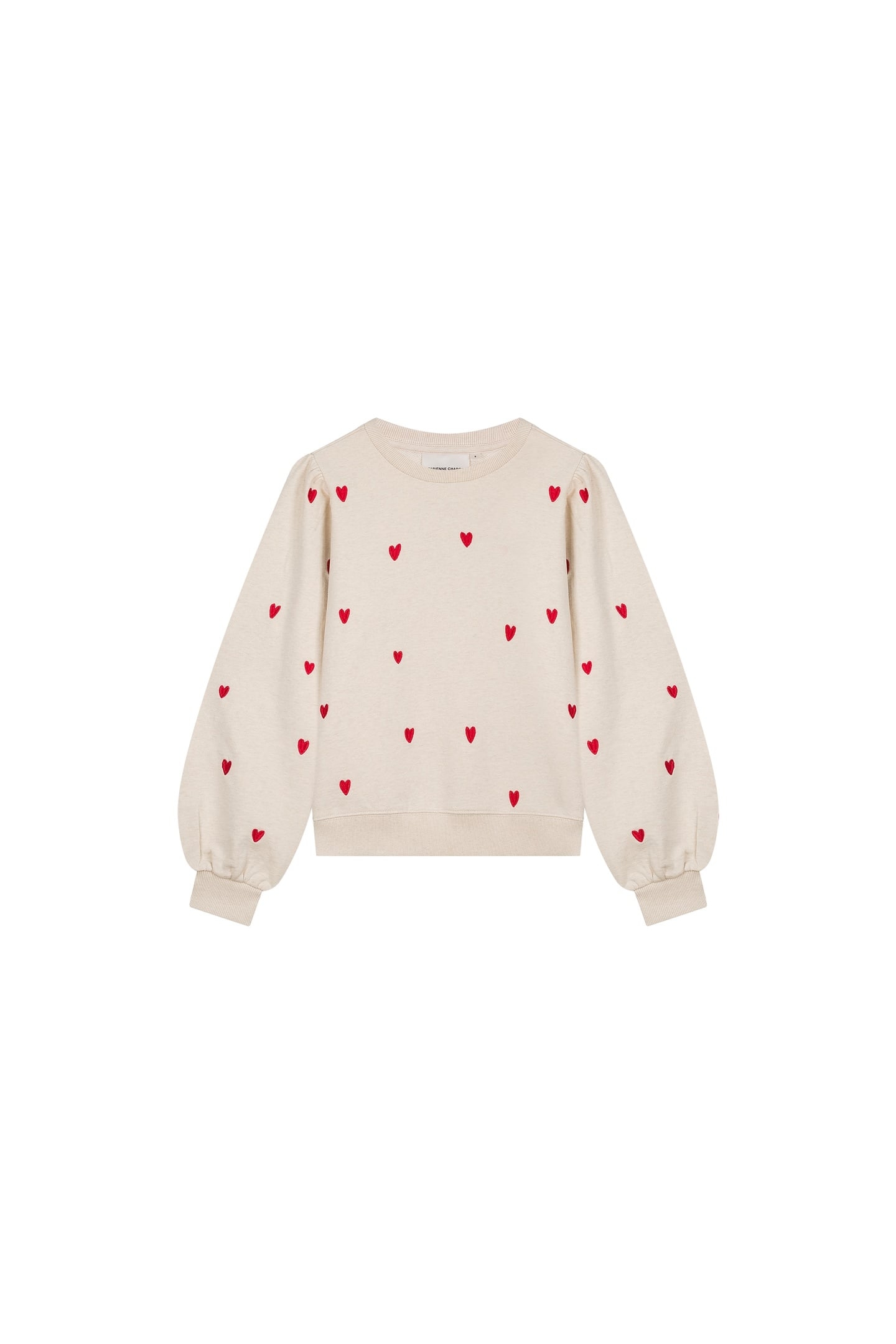 DINA SWEATER OATMEAL / DISCO RED 4