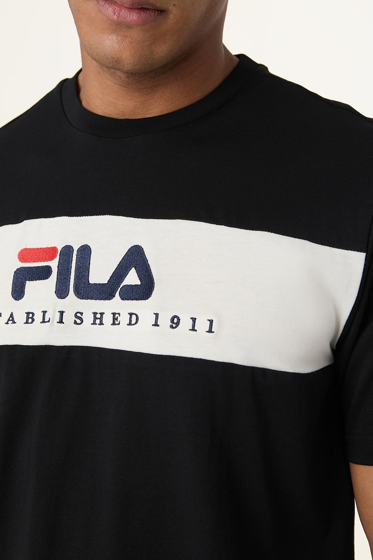 UNISEX VALSERA REGULAR BLOCKED T-SHIRT BLACK-EGRET 6