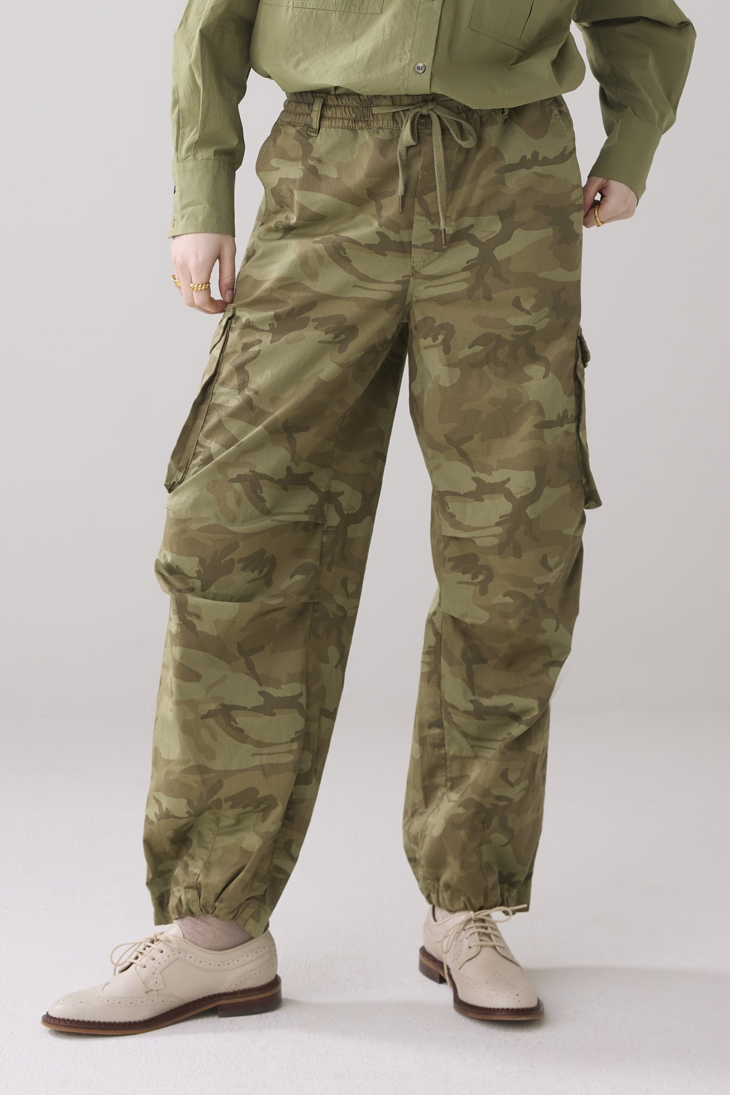 LOOSE CARGO PANT CAMOU TWILL COMBAT GREEN 1