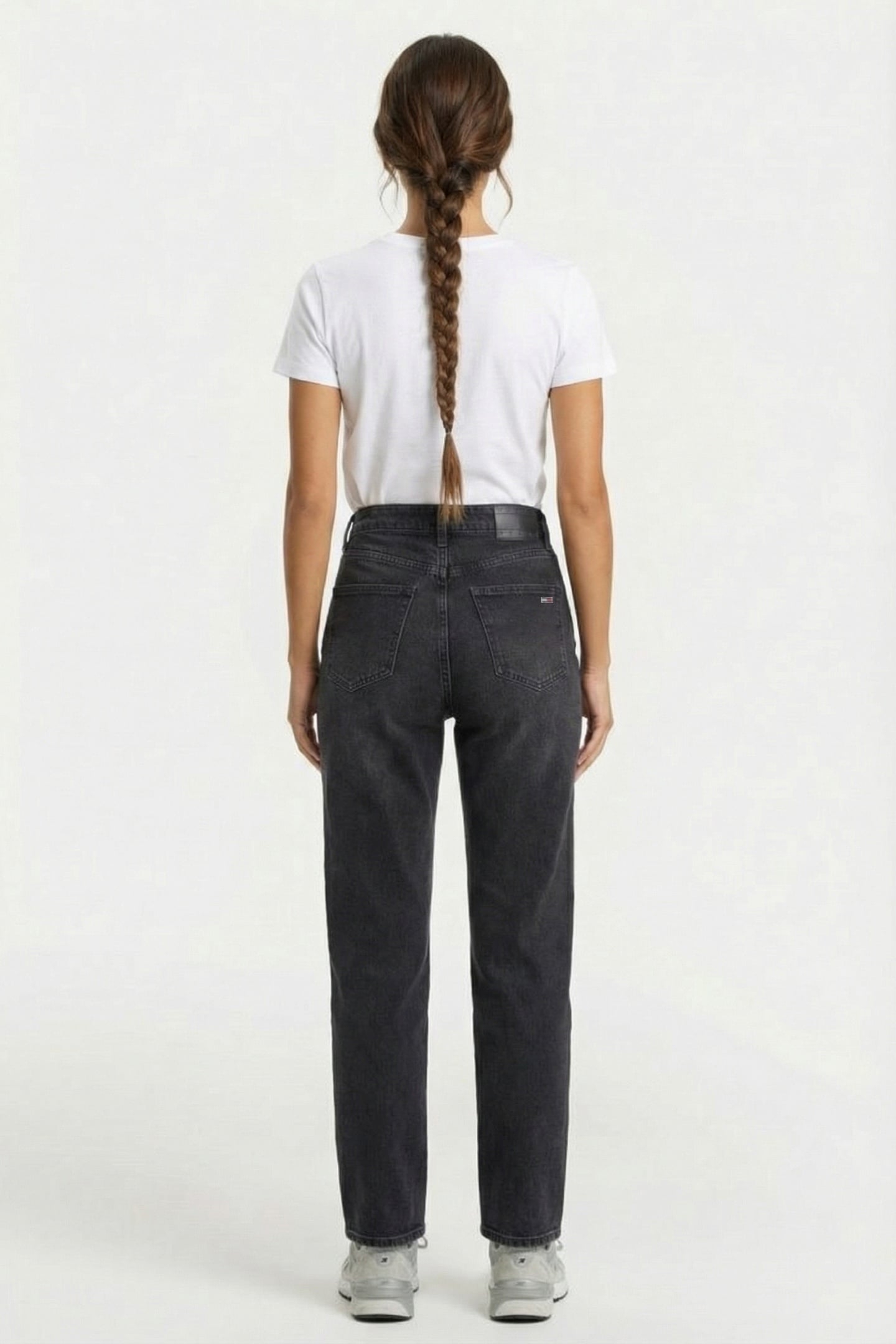 LAYLA HIGH RISE SLIM STRAIGHT JEANS DENIM BLACK 2