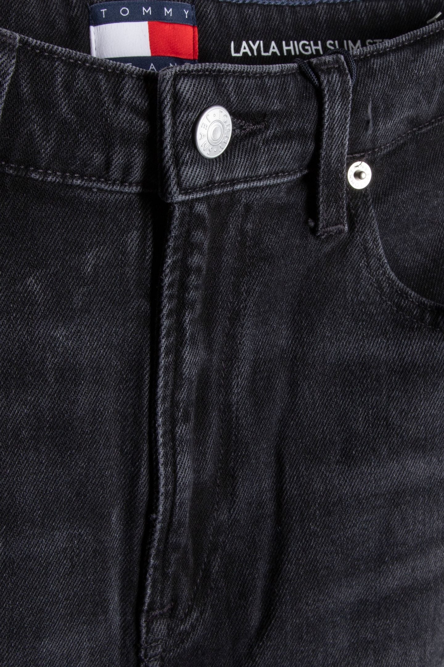 LAYLA HIGH RISE SLIM STRAIGHT JEANS DENIM BLACK 4