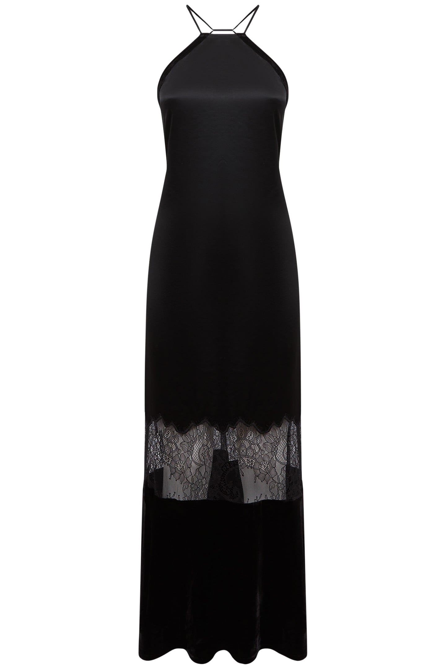 LACE PANEL MAXI BLACK 3