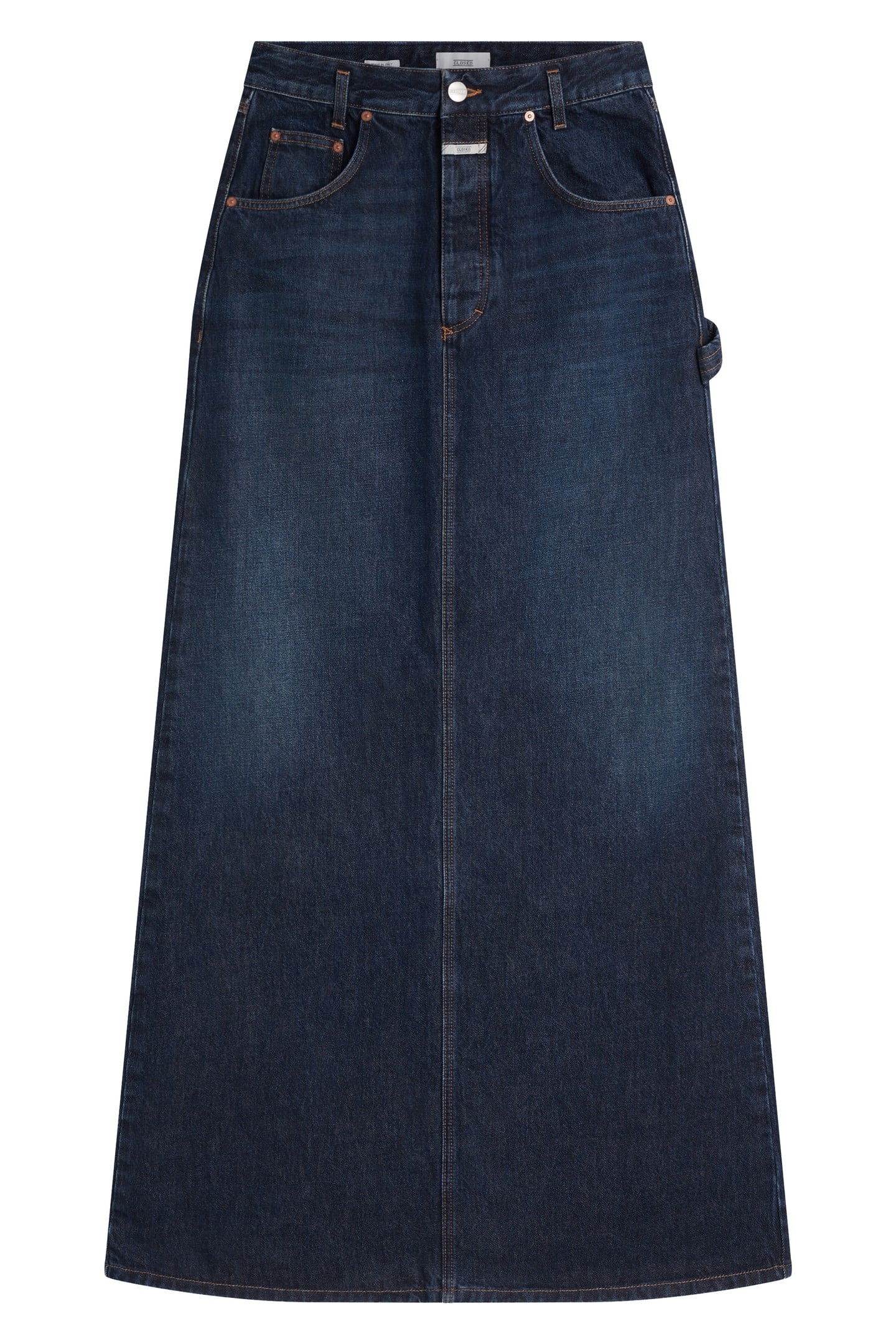 LONG 5-POCKET SKIRT DARK BLUE 5