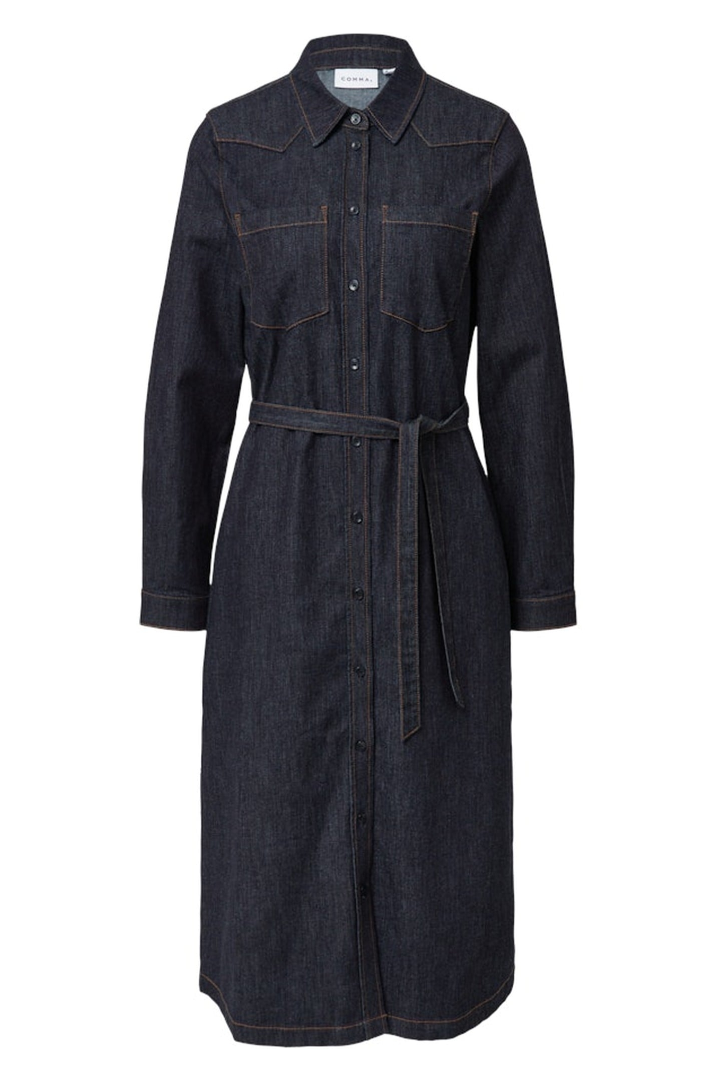 COMMA DRESSES BLUE DENIM 4