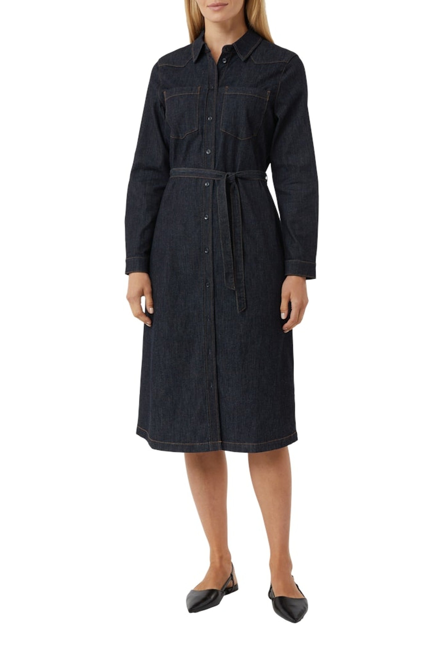 COMMA DRESSES BLUE DENIM 2